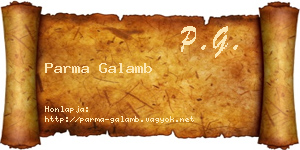 Parma Galamb névjegykártya